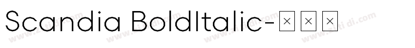 Scandia BoldItalic字体转换